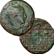SEVERUS ALEXANDER. Legionary Eagle, Military Standards. Nicaea Roman Emp... - $46.55