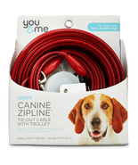 You &amp; Me Reflective Free to Flex Dog Tie-Out Cable, 20&#39; For Dogs up 100 - $22.76