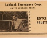 Vintage CB Ham radio Card Lubbuck Emergency Corp Texas Amateur Lone Star - $4.94