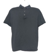 Michael Michael Kors Mens Polo Size Large Solid Black Short Sleeve Casual - €17,84 EUR