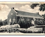 Carnegie Library Lapeer MIchigan MI WB Postcard H30 - $5.89