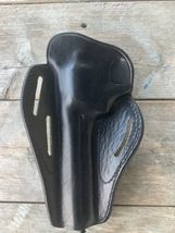 Fits Smith&Wesson Mod. 686 6”BBL 3-Slot Leather Belt Holster With Open Top image 3