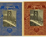 2 Alfred&#39;s Restaurant Souvenir Menus Broadway San Francisco Blue 1966 &amp; ... - $27.72