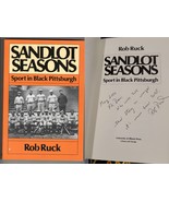 Rob Ruck Signed Hardcover Book Sandlot Seasons Sports in Black Pittsburgh - £15.68 GBP