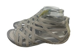 Baretraps SAMINA Womens Gladiator Comfort Sandals Zip Back Nude Taupe Si... - $28.70