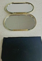Travel Double Mirror Compact Gold Tone New in Box - £5.71 GBP