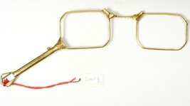 Nos Antique Vintage Folding Gold Opera Spectacles Glasses Rare Eyeglasses - $163.26