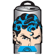 DC Comics Superman Die-Cut Face Huggie Can Cooler, NEW UNUSED - $6.89