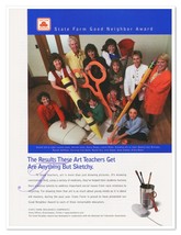State Farm Insurance Good Neighbor Award Art Teachers Vintage 1997 Magaz... - $182.46 MXN