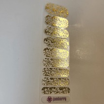 Gold Floral - Jamberry Nail Wraps - $4.00