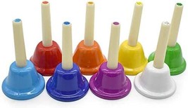 ENNBOM Hand Bell Shake 8 Notes Chromatic Metal Hand Bell Kit Rhythm - £31.96 GBP