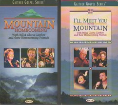 I&#39;ll Meet You on the Mountain &amp; Mountain Homecoming Bill &amp; Gloria Gaither 2 VHS - £23.59 GBP
