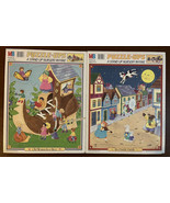 Set Of 2 Vintage 1988 Milton Bradley Puzzle Ups Nursery Rhyme Puzzles - €16,06 EUR