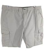 Wrangler Ripstop Cargo Shorts Stretch 44 Mens Pockets Light Cream Khaki ... - $40.23 CAD