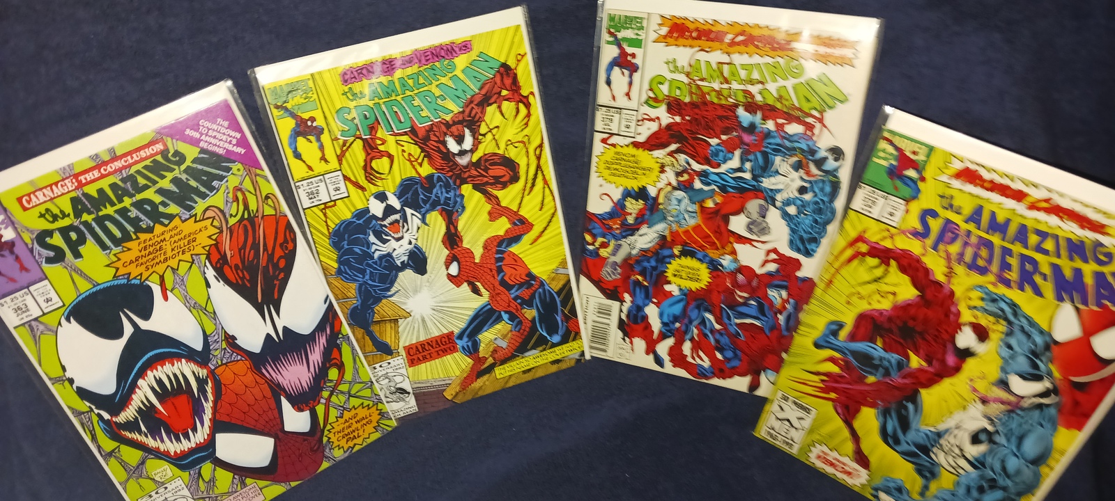 4) AMAZING SPIDER-MAN/VENOM(MINT)362,63,78,79,SOUGHT-AFTER COVERS, free ... - $29.99