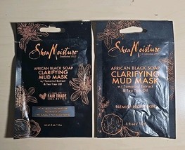 Shea Moisture African Black Soap Clarifying Mud Mask Pack 2 - $203.18 MXN