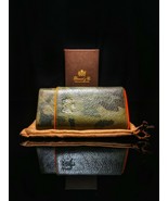 Brizard and Co &quot; Showband&quot; 3 Cigar Case in  Camouflage and Orange Leathe... - $195.00