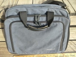 Vintage EDDIE BAUER Messenger Shoulder Bag Nylon Cross Body Travel Computer - £19.58 GBP