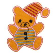 Vintage Sleepy Bedtime Teddy Bear Iron On Patch Applique Kids Child Baby - £7.88 GBP