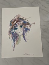 Shan Merry &quot;Amethysta&quot; Watercolor Seriolithograph Signed COA - $24.99