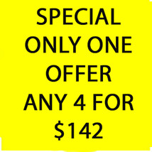 Wed - Thurs April 7-8 Special Offer Deal 4 For $142 Special Make An Offer - £111.84 GBP