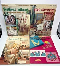 4 Leisure Arts: Leaflet 641-835-846-981 Southwest for Cross Stitch Needlepoint - £15.65 GBP