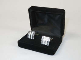 Men J.Valintin Cufflinks Vitorofolo for French Cuff Shirt V39-71 Silver Diamond image 3