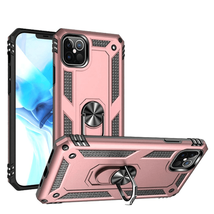 Magnetic 360° Ring Shockproof PC TPU Hybrid Case for iPhone 13 Pro 6.1&quot;ROSE GOLD - £6.10 GBP