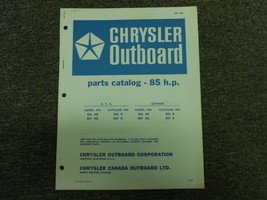 1971 Chrysler Outboard 85 HP Parts Catalog Manual OEM Book - $40.23