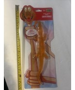 Orange Squishy  Stretchy  Sticky Slimly Crocodile Toy Novelty World 3+yr - $51.52 CAD