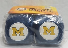 Michigan Wolverines 3&quot; Fuzzy Dice - NCAA - $11.63