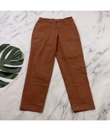 A New Day Womens Tapered Leg Chino Pant Size 2 Terra Cotta Brown Stretch... - $27.06 CAD