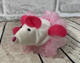Girls Just Wanna Have Gund Ballerina Mouse mini 4” beanbag nylon plush pink tutu - £7.90 GBP
