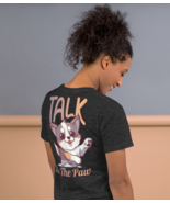 Unisex T-Shirt – Talk Back Print Dark Grey Heather - $1,123.10 MXN