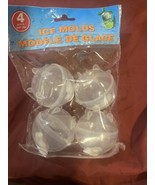 Plastic Ice Molds Round  1ea 4 Pack-Brand New-SHIPS N 24 HOURS - $11.76