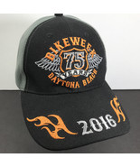 Bike WEEK 2016 Daytona Beach 75th Annual Ball Cap Hat Gray Embroidered F... - €10,98 EUR