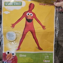 Disguise Kid&#39;s 8-10 Sesame Street Elmo Bodysuit Costume Skinovations NEW - £16.98 GBP