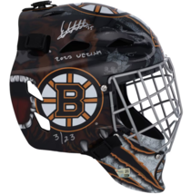Linus Ullmark Autographed &quot;2023 Vezina&quot; Bruins Full Size Goalie Mask Fanatics LE - £280.90 GBP
