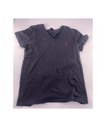 Polo Ralph Lauren Shirt Kids White Medium Black Logo Pony Tee Cotton Plain - €7,41 EUR