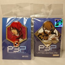 Persona 3 Mitsuru Kirijo Enamel Pins Set Of 2 Official Atlus Collectible - £21.22 GBP