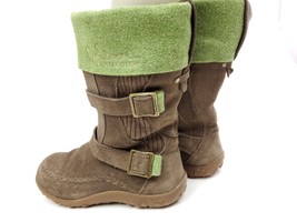 Salomon Brown Suede Knit Mid-Calf Thinsulate Boots Size 6 - £23.73 GBP