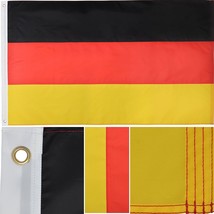 Germany 3&#39; X 5&#39; Ft Nylon Premium Outdoor Embroidered German Flag Double ... - £38.63 GBP