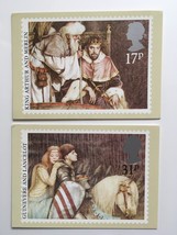 Postcards X 2 - Arthurian Legend Post Office Picture Card Series - £1.56 GBP