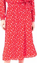 Jason Wu Fiery Red Floral Midi Pleated Skirt Size Size XXS NIP - £70.61 GBP