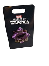 Disney Parks Marvel Black Panther Wakanda Forever Collectible Trading Pin New - £10.92 GBP