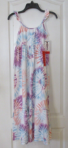 32 Degrees Cool Sleeveless Maxi Dress Purple/Blue Tie Dye Girl&#39;s Sz M 10... - $368.85 MXN
