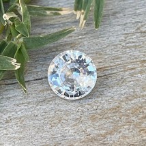 Natural White Sapphire | Round Cut | 5.68 mm | Unheated Gemstones  | Loose Gemst - £287.76 GBP