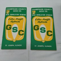 (2) Vintage GSC Extra Profit Hybrid Corn Data Memo Notebook St Joseph Il... - $187.46 MXN