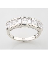 K Sterling Silver &amp; Cubic Zirconia Ladies&#39; Ring, Size 9 (4.3g) .925 silv... - $132.21