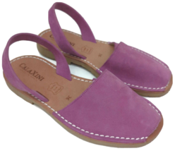Calaxini Women&#39;s Pink Sling Back Leather Flat Sandals 36 (5.5-6 US) - New - $88.19